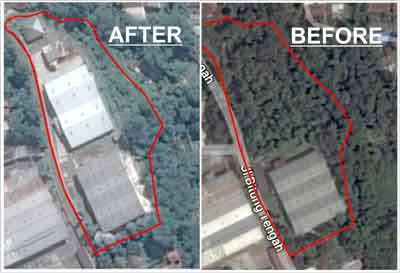 PT. Raja Tepung Indonesia before and after development project <br> PT Raja Tepung Indonesia, Bogor - West Java