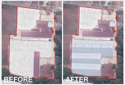 PT. Raja Tepung Indonesia before and after development project <br> PT Raja Tepung Indonesia, Pati - Central Java