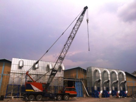 Dust collector system construction<br> PT Maitland-Smith Indonesia | Heritage Home Groups